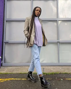 Dr. Martens 2976 Quad Smooth Leren Platform Chelsea Boots^TRENDING-STYLES-UK Platform Laarzen|Chelsea Boots