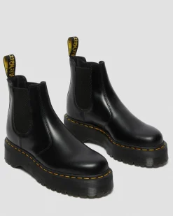 Dr. Martens 2976 Quad Smooth Leren Platform Chelsea Boots^TRENDING-STYLES-UK Platform Laarzen|Chelsea Boots