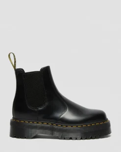 Dr. Martens 2976 Quad Smooth Leren Platform Chelsea Boots^TRENDING-STYLES-UK Platform Laarzen|Chelsea Boots