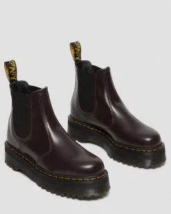 Dr. Martens 2976 Quad Smooth Leren Platform Chelsea Boots^TRENDING-STYLES-UK Platform Laarzen|Chelsea Boots