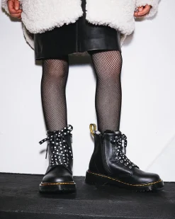 Dr. Martens 1460 Serena Imitatiebont gevoerde Leren laarzen voor Kinderen^UNISEX Sale Voor Kinderen|Laarzen