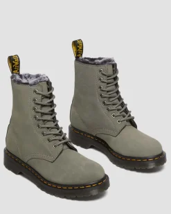Dr. Martens 1460 Serena Imitatiebont Gevoerde Nubuck Veterlaarzen^UNISEX Veterlaarzen|Enkellaarzen