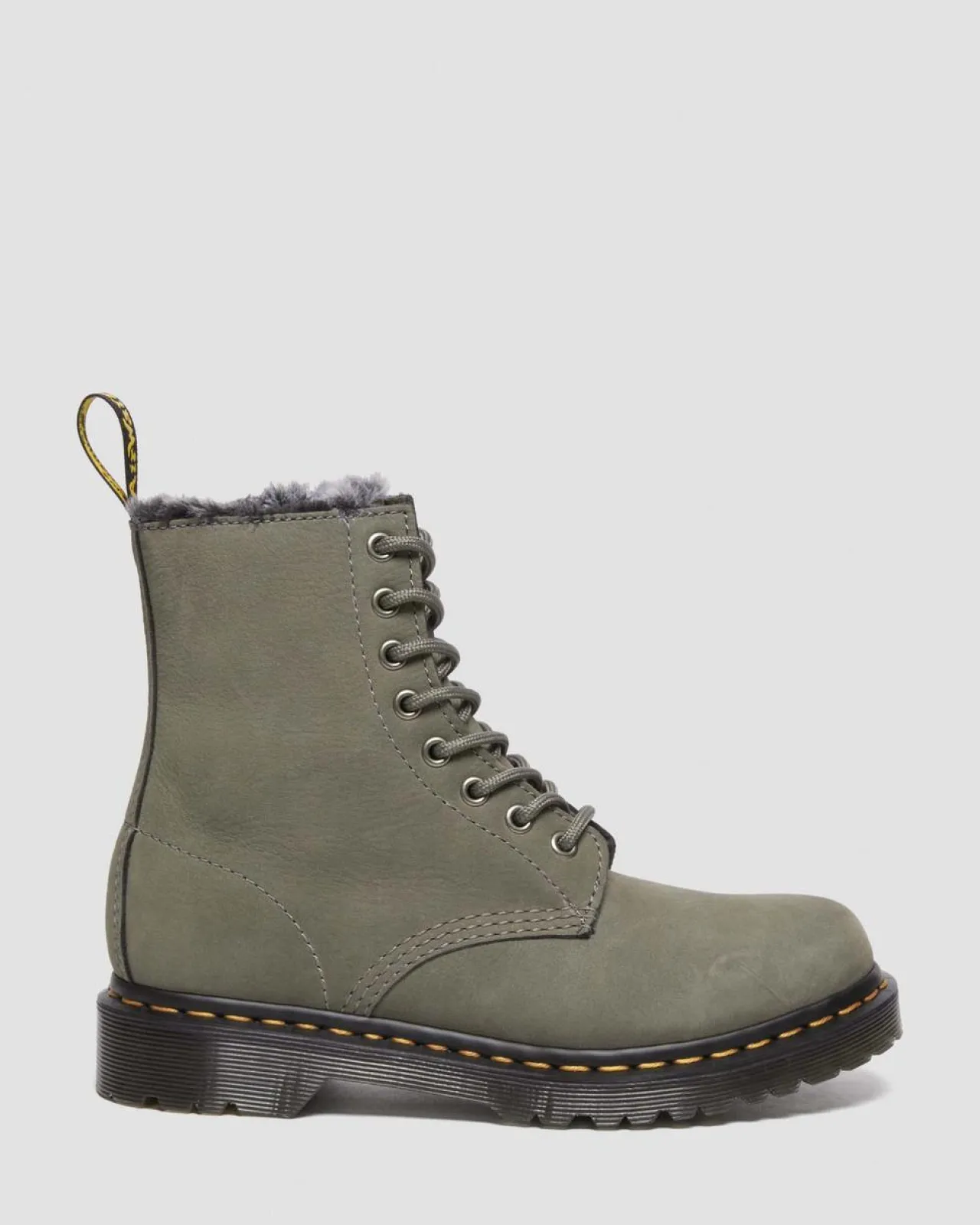 Dr. Martens 1460 Serena Imitatiebont Gevoerde Nubuck Veterlaarzen^UNISEX Veterlaarzen|Enkellaarzen