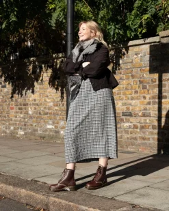 Dr. Martens 1460 Serena Imitatiebont Gevoerde Leren Veterlaarzen^UNISEX Veterlaarzen|Enkellaarzen
