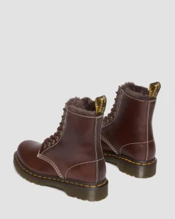 Dr. Martens 1460 Serena Imitatiebont Gevoerde Leren Veterlaarzen^UNISEX Veterlaarzen|Enkellaarzen