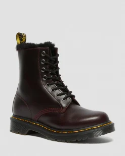 Dr. Martens 1460 Serena Imitatiebont Gevoerde Laarzen^UNISEX Veterlaarzen|Enkellaarzen