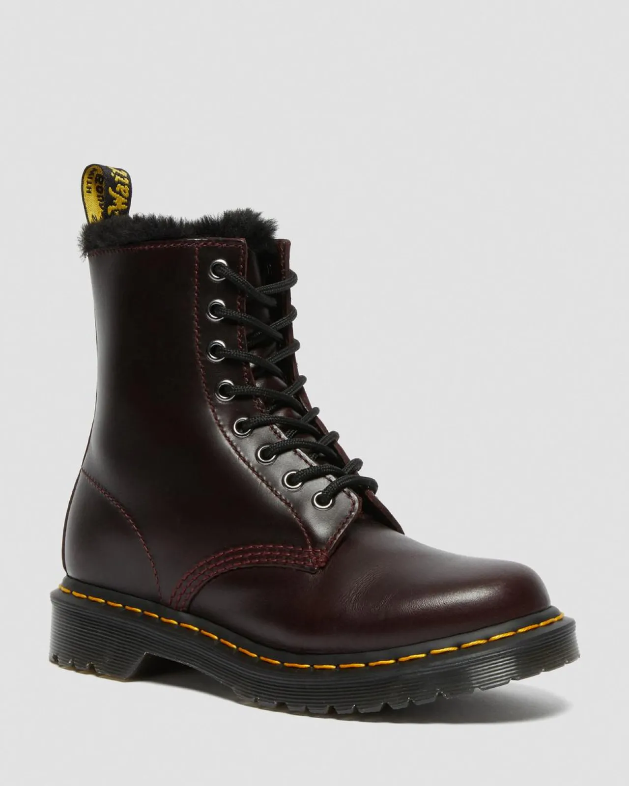 Dr. Martens 1460 Serena Imitatiebont Gevoerde Laarzen^UNISEX Veterlaarzen|Enkellaarzen
