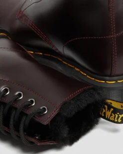 Dr. Martens 1460 Serena Imitatiebont Gevoerde Laarzen^UNISEX Veterlaarzen|Enkellaarzen
