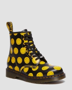 Dr. Martens 1460 SMILEY® LEREN LAARZEN^UNISEX Heren Sale|Originals