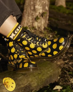Dr. Martens 1460 SMILEY® LEREN LAARZEN^UNISEX Heren Sale|Originals