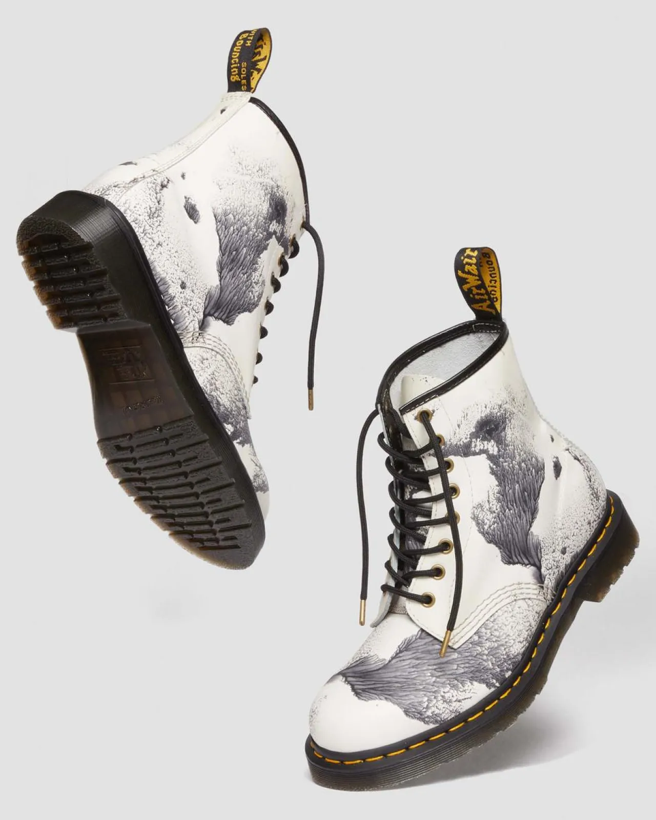 Dr. Martens 1460 Tate Decalcomania Leren Laarzen^UNISEX Enkellaarzen|Veterlaarzen