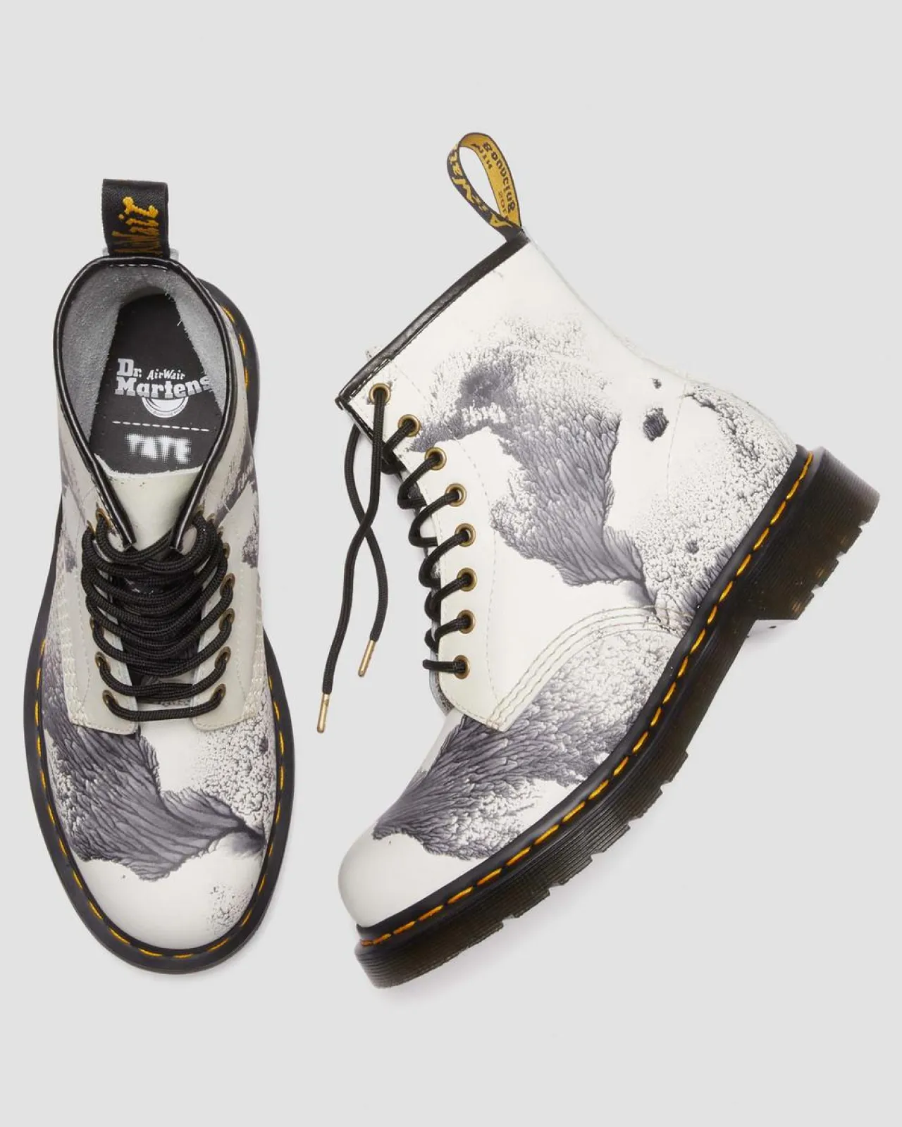Dr. Martens 1460 Tate Decalcomania Leren Laarzen^UNISEX Enkellaarzen|Veterlaarzen