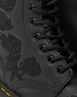 Dr. Martens 1490 Vonda Mono Rose Leren Veterlaarzen met Bloemenprint^UNISEX Veterlaarzen|Enkellaarzen