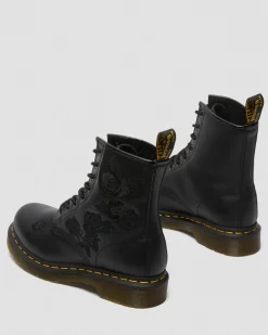 Dr. Martens 1490 Vonda Mono Rose Leren Veterlaarzen met Bloemenprint^UNISEX Veterlaarzen|Enkellaarzen