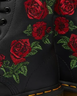 Dr. Martens 1490 Vonda Rose Leren Veterlaarzen met Bloemenprint^UNISEX Veterlaarzen|Enkellaarzen
