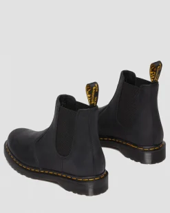 Dr. Martens 2976 Waxed Volnerf Leren Chelsea Boots in Zwart^WOMENS Nieuw Binnen|Trending Stijlen