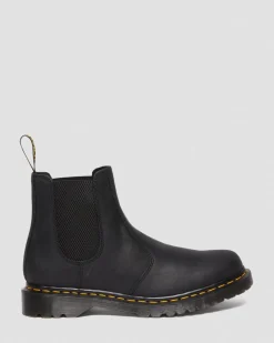 Dr. Martens 2976 Waxed Volnerf Leren Chelsea Boots in Zwart^WOMENS Nieuw Binnen|Trending Stijlen