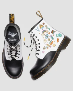 Dr. Martens 1460 Wednesday Holmes Pride Smooth Leren Laarzen^MENS Enkellaarzen|Veterlaarzen