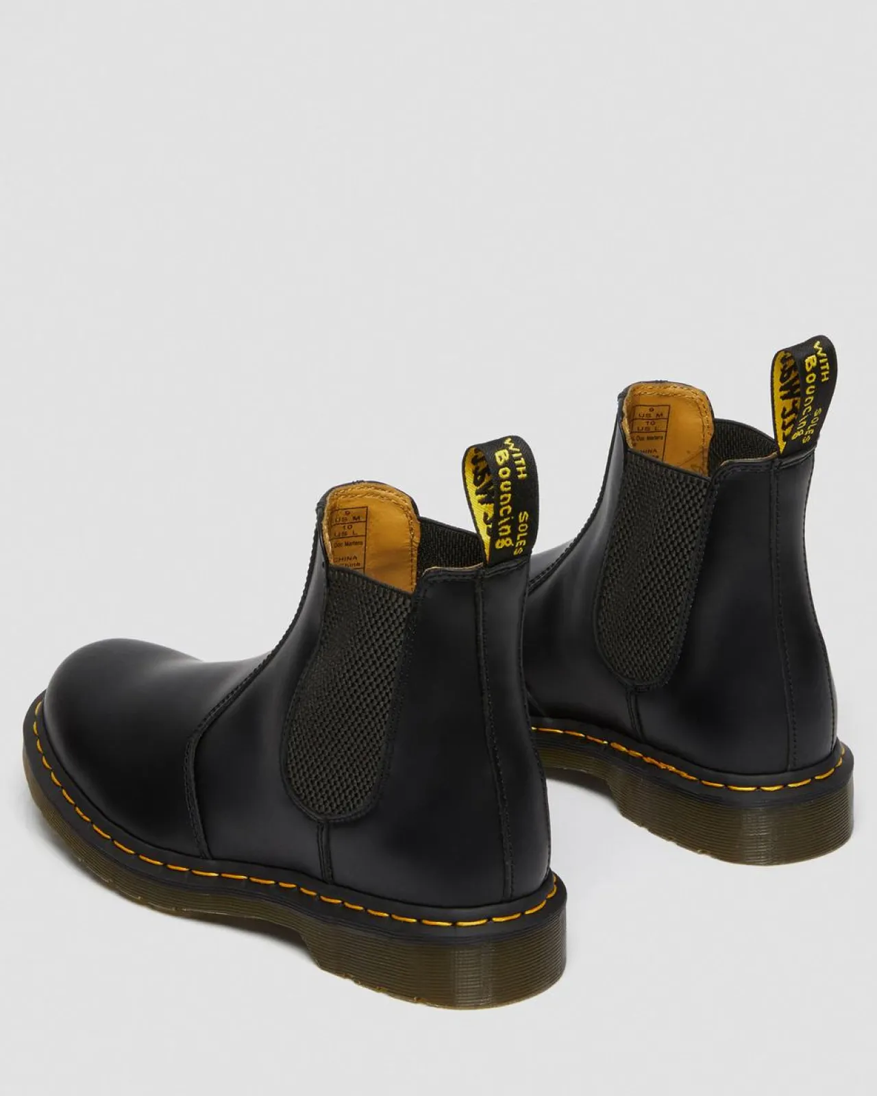 Dr. Martens 2976 Yellow Stitch Smooth Leren Chelsea Boots^TRENDING-STYLES-UK Originals|Trending Stijlen