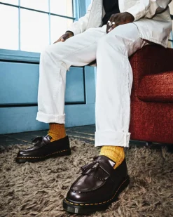 Dr. Martens Adrian Gele Stiksel Smooth Leren Tassle Loafers^WOMENS Originals|Nette Schoenen