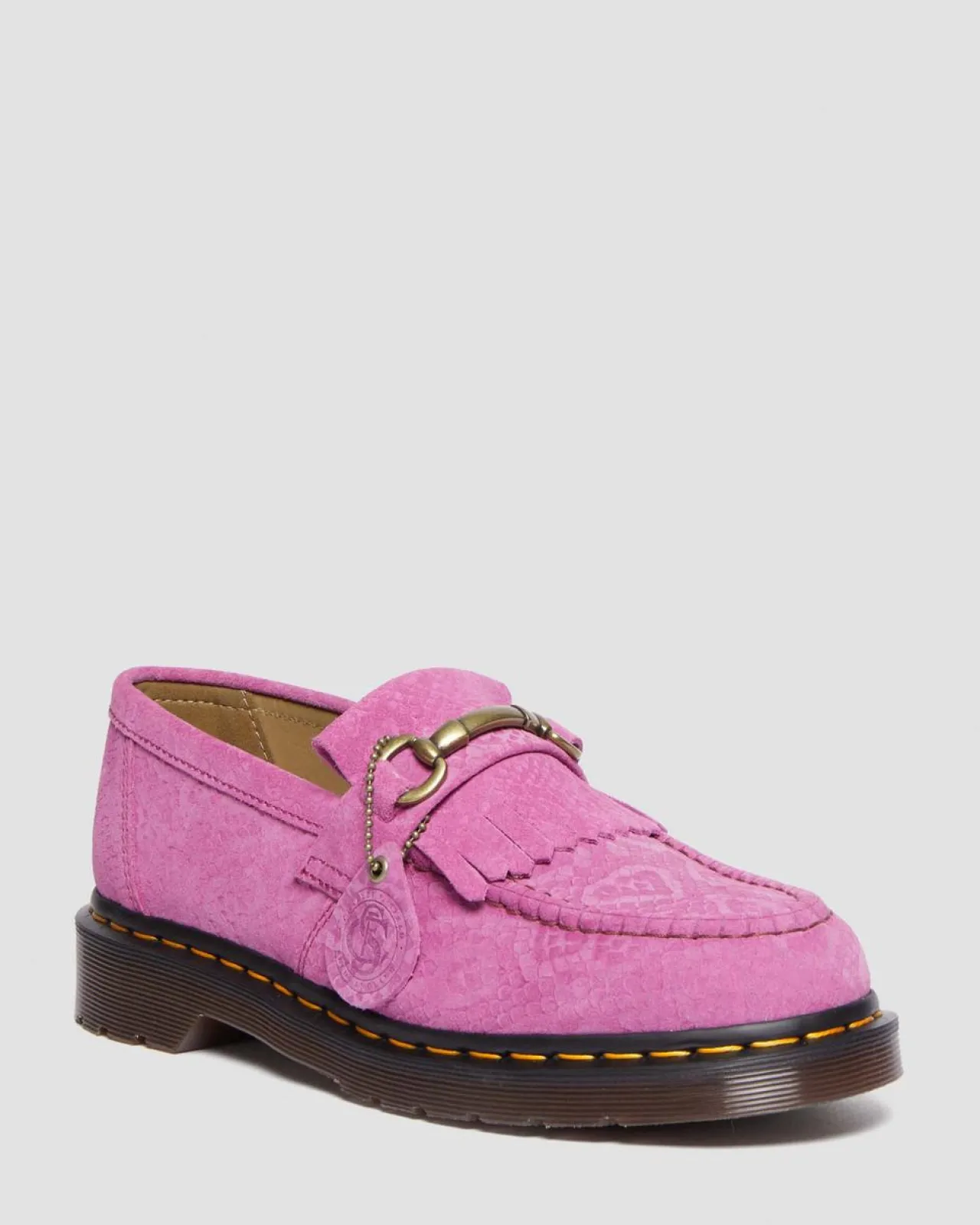 Dr. Martens Adrian Snaffle Repello Emboss Suede Kiltie Loafers^UNISEX Originals|Loafers