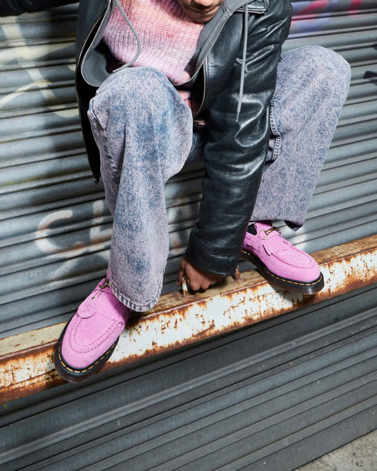 Dr. Martens Adrian Snaffle Repello Emboss Suede Kiltie Loafers^UNISEX Originals|Loafers