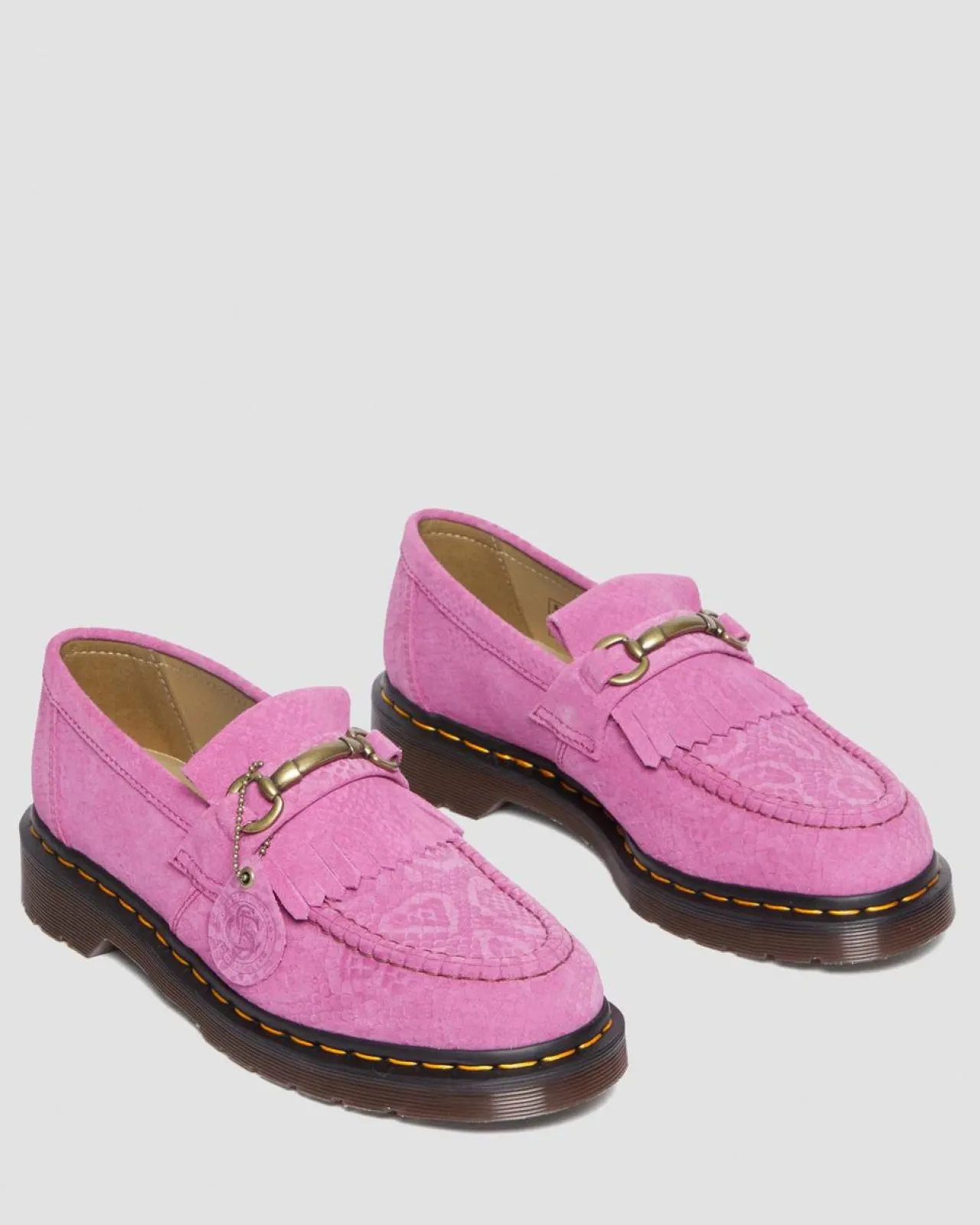 Dr. Martens Adrian Snaffle Repello Emboss Suede Kiltie Loafers^UNISEX Originals|Loafers