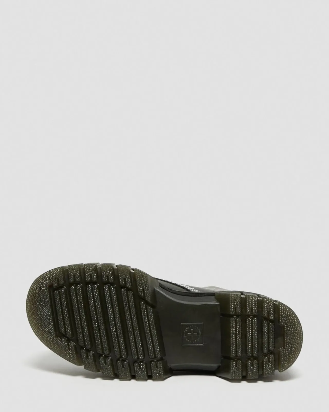 Dr. Martens Audrick 8i Witte Steek Leren Platform Laarzen^UNISEX Platform Laarzen