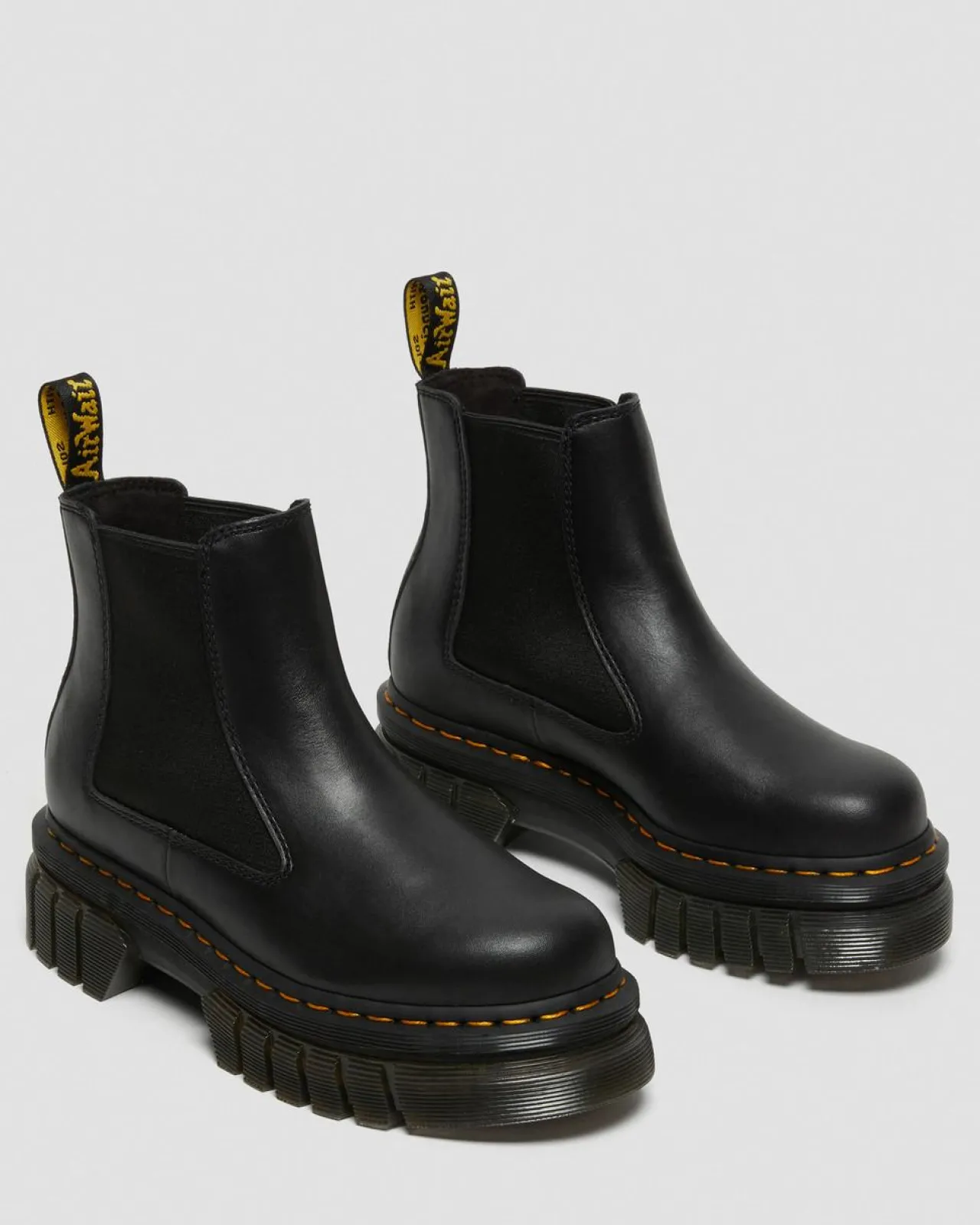 Dr. Martens Audrick Nappa Lux Leren Platform Chelsea Boots^GIFTS Platform Laarzen|Enkellaarzen