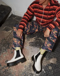 Dr. Martens Audrick Nappa Lux Leren Platform Chelsea Boots^GIFTS Platform Laarzen|Enkellaarzen