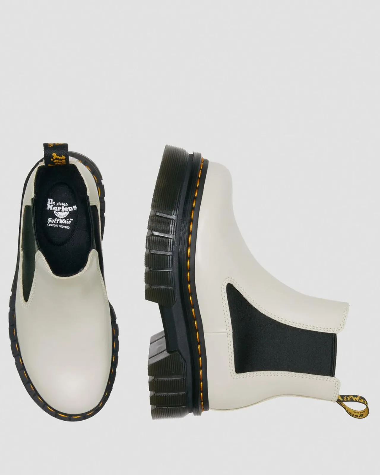 Dr. Martens Audrick Nappa Lux Leren Platform Chelsea Boots^GIFTS Platform Laarzen|Enkellaarzen
