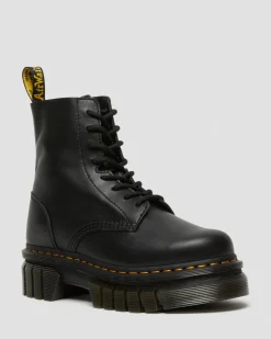 Dr. Martens Audrick Nappa Lux Platform Enkellaarzen^GIFTS Platform Laarzen|Veterlaarzen