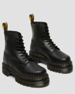 Dr. Martens Audrick Nappa Lux Platform Enkellaarzen^GIFTS Platform Laarzen|Veterlaarzen
