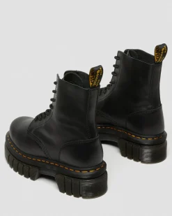 Dr. Martens Audrick Nappa Lux Platform Enkellaarzen^GIFTS Platform Laarzen|Veterlaarzen