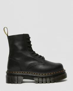 Dr. Martens Audrick Nappa Lux Platform Enkellaarzen^GIFTS Platform Laarzen|Veterlaarzen