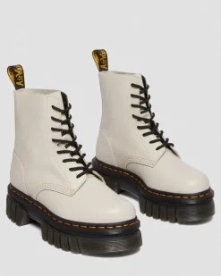 Dr. Martens Audrick Nappa Lux Platform Enkellaarzen^GIFTS Platform Laarzen|Veterlaarzen