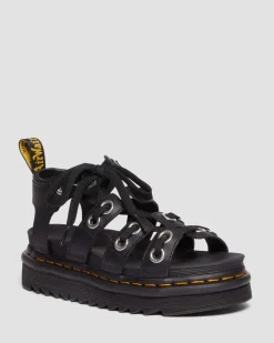 Dr. Martens Blaire Hardware Athena Leren Sandalen met Band^UNISEX Dames Sale|Lichte Sandalen