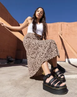 Dr. Martens Blaire Quad Hydro Leren Platform Gladiator Sandalen^WOMENS Lichte Sandalen|Platform Sandalen