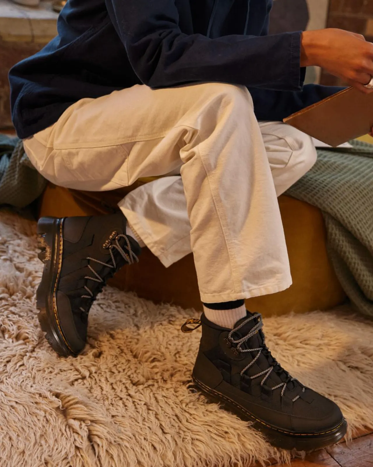 Dr. Martens Boury Extra Tough Leren Utility Boots^UNISEX Heren Sale|Utility Laarzen