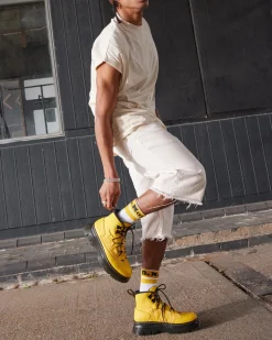 Dr. Martens Boury Nylon & Leren Utility Boots^UNISEX Heren Sale|Utility Laarzen