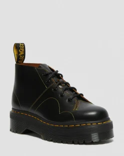 Dr. Martens Church Quad Leren Platform Monkey Boots^MENS Trending Stijlen|Platform Laarzen
