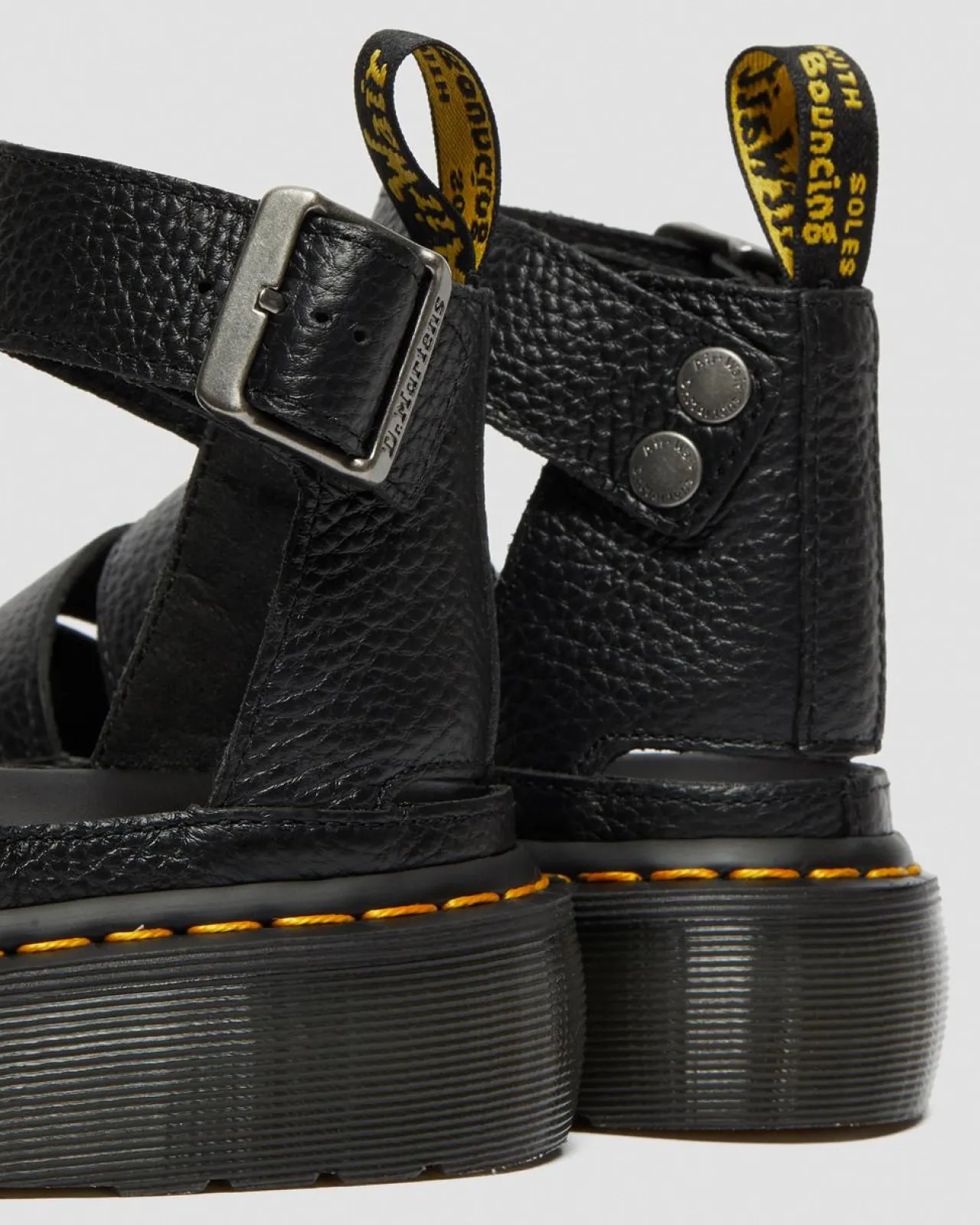 Dr. Martens Clarissa II Quad Gemalen Nappa Leren Platform Sandalen^WOMENS Platform Sandalen|Gladiator Sandalen