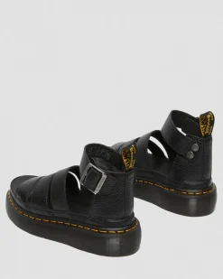 Dr. Martens Clarissa II Quad Gemalen Nappa Leren Platform Sandalen^WOMENS Platform Sandalen|Gladiator Sandalen