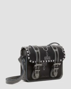 Dr. Martens CONTRASTERENDE STEEK LEREN SCHOUDERTAS 18 CM^ Tassen|TASSEN
