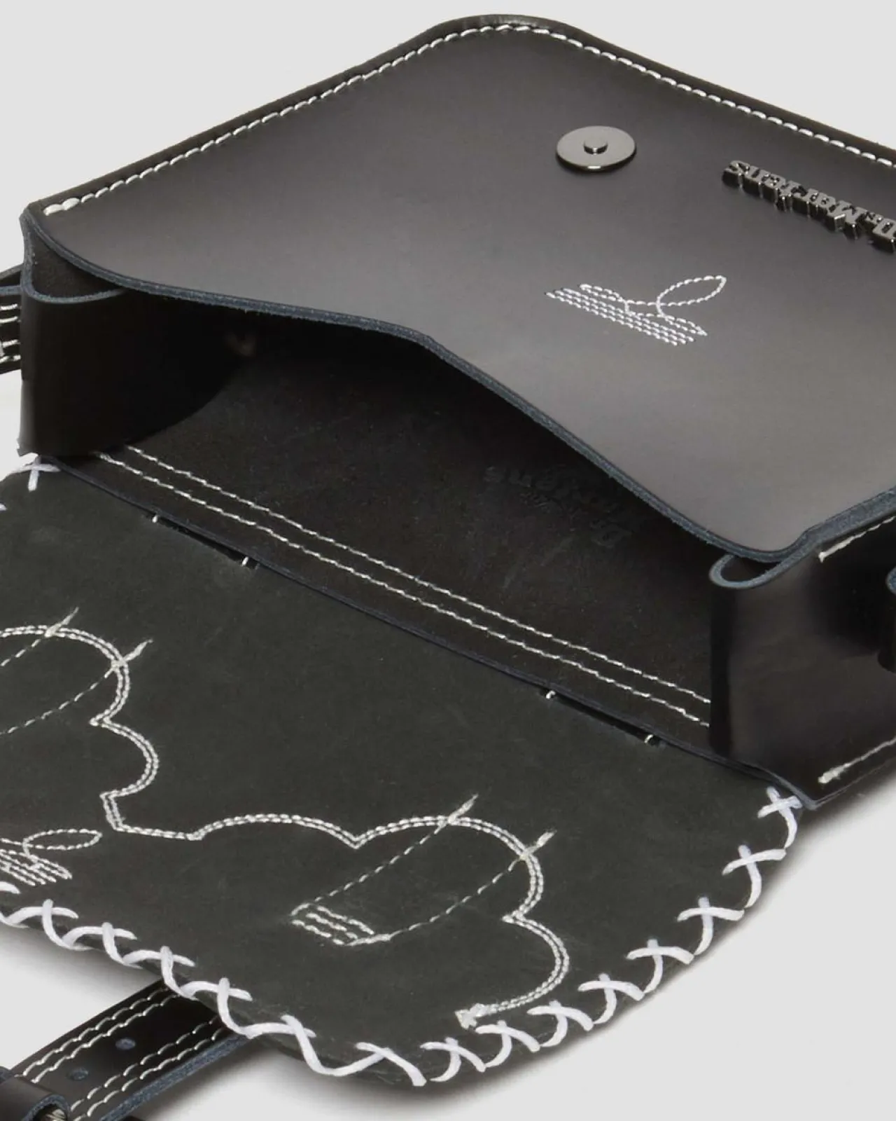 Dr. Martens CONTRASTERENDE STEEK LEREN SCHOUDERTAS 18 CM^ Tassen|TASSEN