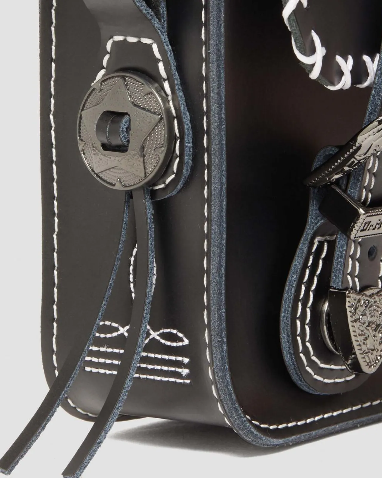 Dr. Martens CONTRASTERENDE STEEK LEREN SCHOUDERTAS 18 CM^ Tassen|TASSEN