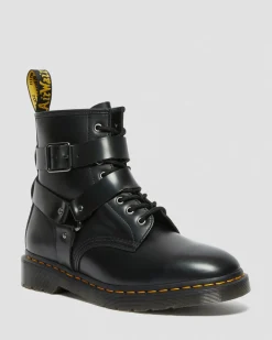 Dr. Martens Cristofor Leren Harnas Veterlaarzen^MENS Heren Sale|Laarzen
