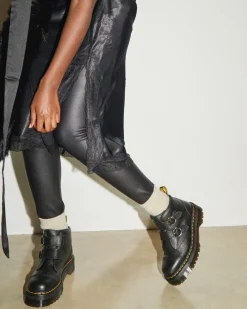 Dr. Martens Devon Bloemengesp Gemalen Nappa Leren Platformlaarzen^WOMENS Zachte Leren Laarzen