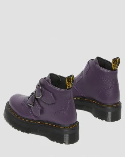 Dr. Martens Devon Heart Leren Platform Laarzen^WOMENS Platform Laarzen|Zachte Leren Laarzen