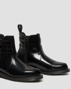 Dr. Martens FLORA GEPOLIJSTE SMOOTH LEREN CHELSEA BOOTS^WOMENS Chelsea Boots
